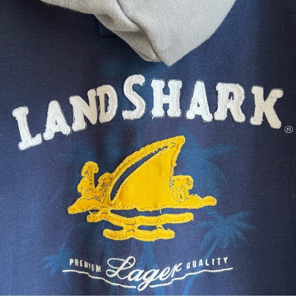 Margaritaville men’s Landshark Beer Hoodie size medium full front zip w pockets - Picture 6 of 7